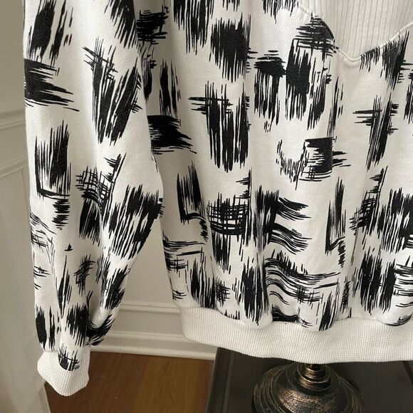 Vintage 80s 90s Bootina Lightweight Sweatshirt Crosshatch Geometric M - Picture 5 of 6